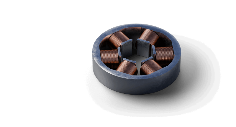 3D model of soft magnetic composites stator