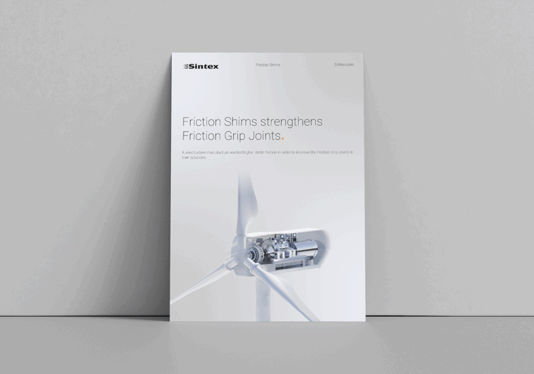 Mockup of Case on Friction Shims strengthens Friction Grip Joints