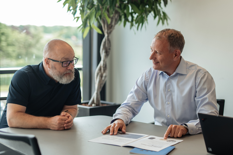 Sintex employees in meeting