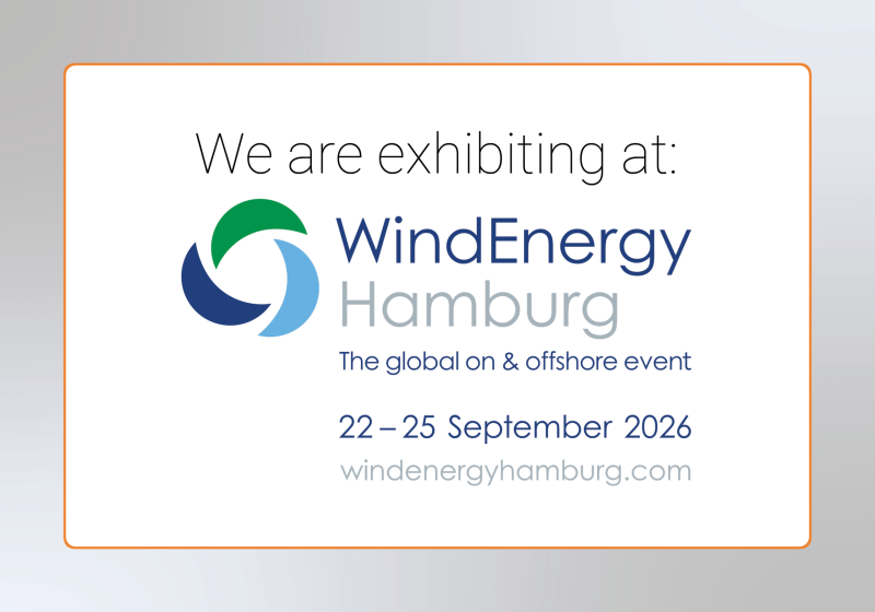 We are exhibiting at WindEnergy 2026